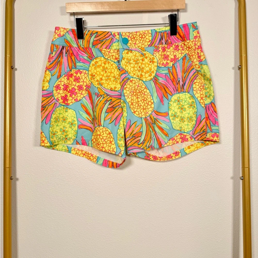 Chubbies The Hooligans Neon Pineapple‎ Pockets Swim Trunks Shorts Men’s Sz M
